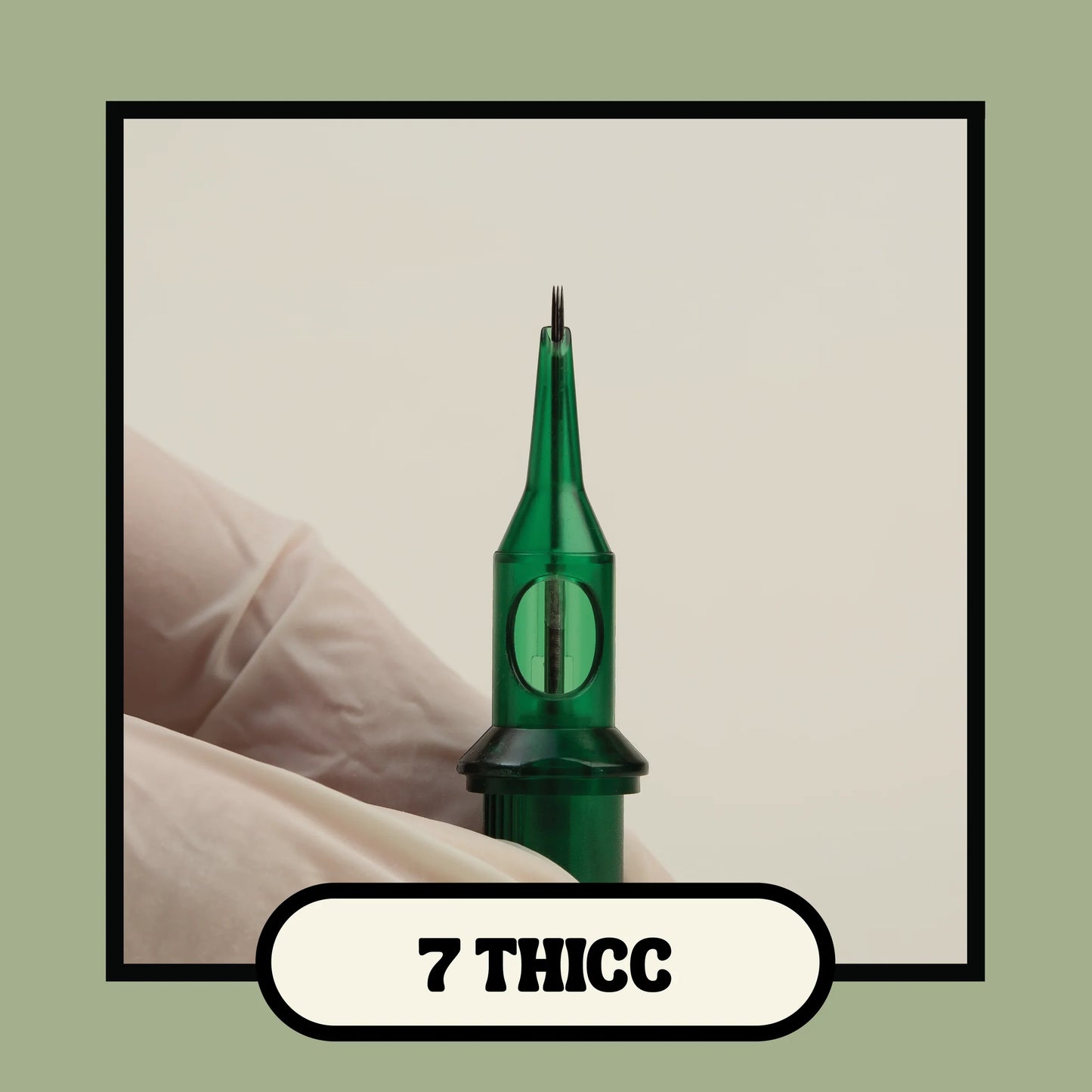 Green Cream Tattoo Cartridges Round Shader (THICC)