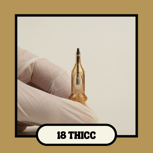 Cream Premium Tattoo Cartridges Round Shader (THICC)