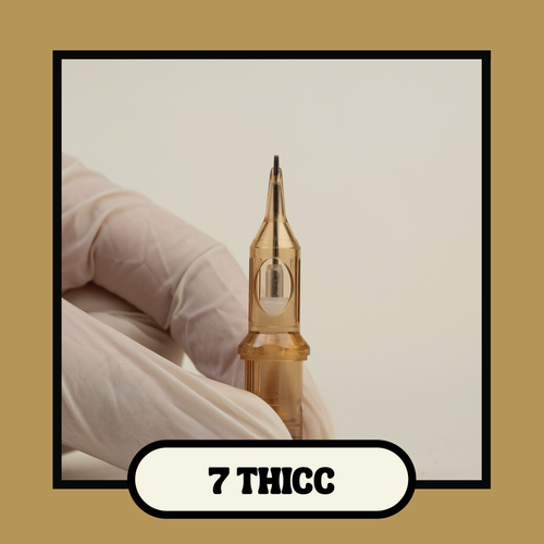 Cream Premium Tattoo Cartridges Round Shader (THICC)